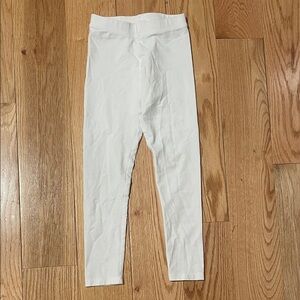Crewcuts Classic White Kids Leggings. Size 7